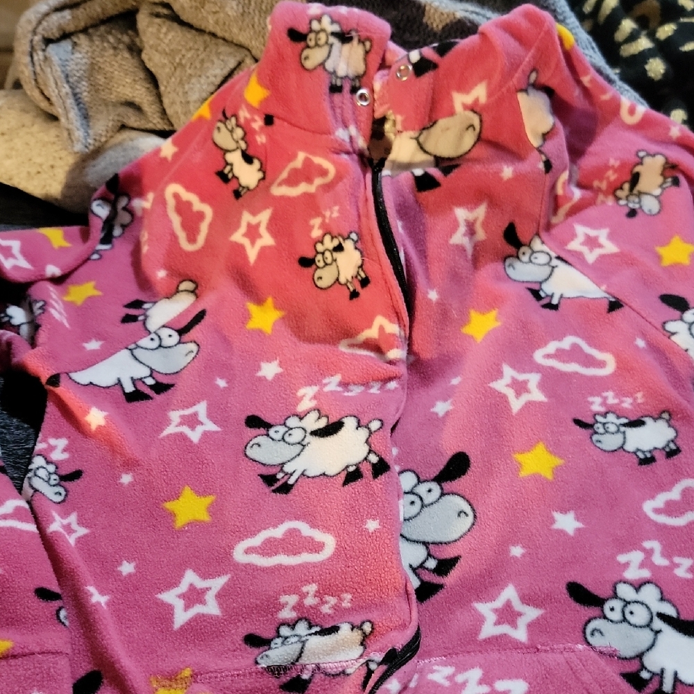 Cozy Pink Sheep Kids Pajama Sleep Sack